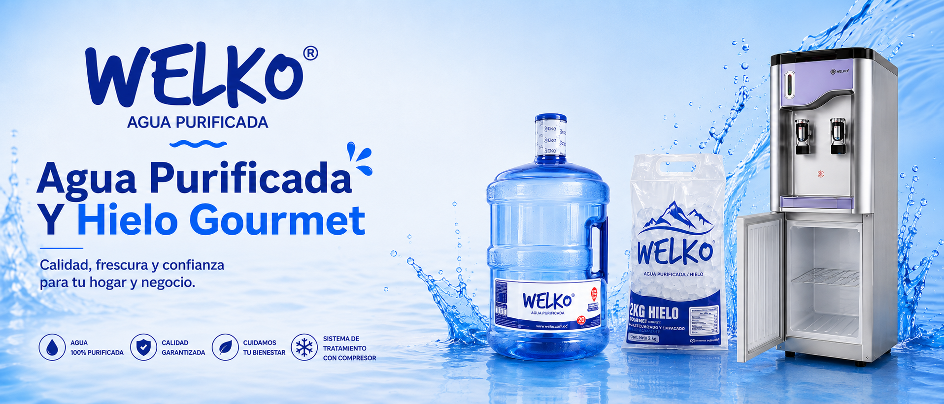 Portada principal Aguas Welko
